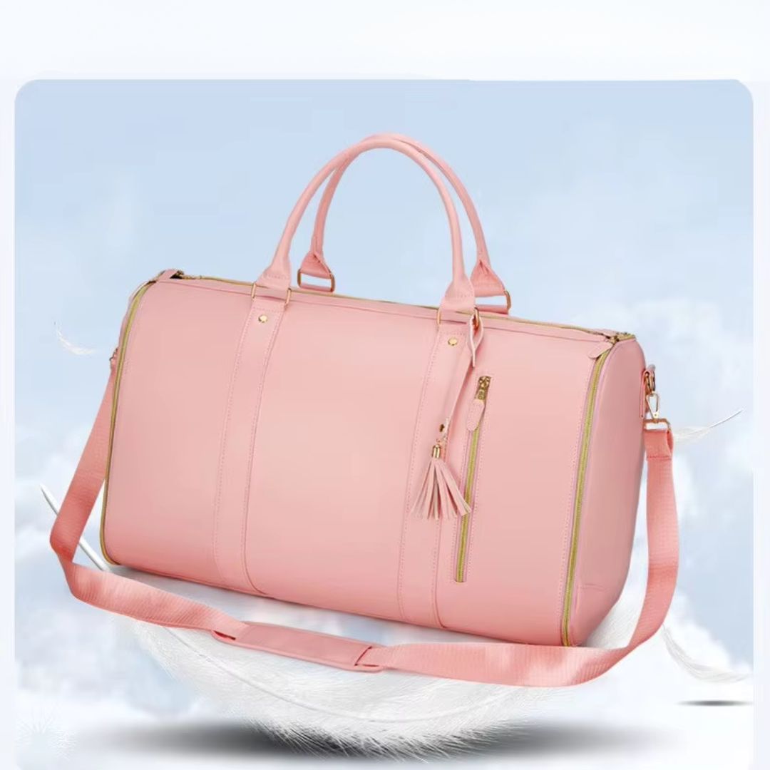 LuxeVoy Travel Duffel With Convertible Garment Compartment