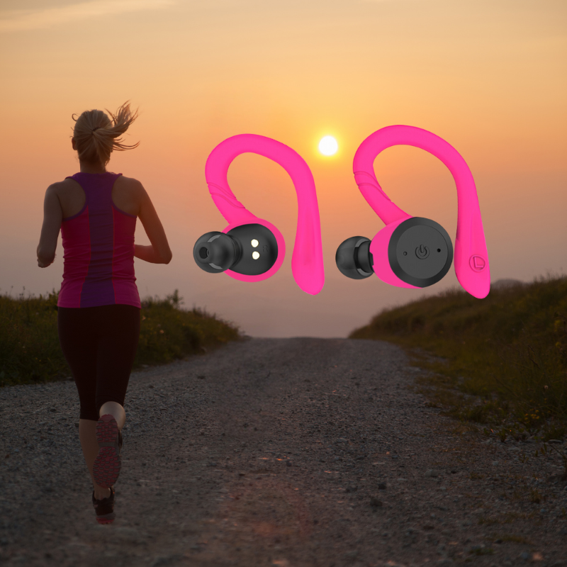 Auriculares inalámbricos PulseGuard Bluetooth 5 con larga duración de batería IPX7
