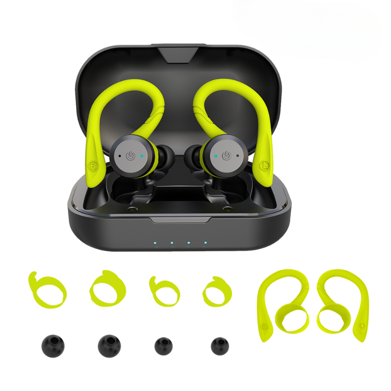Auriculares inalámbricos PulseGuard Bluetooth 5 con larga duración de batería IPX7