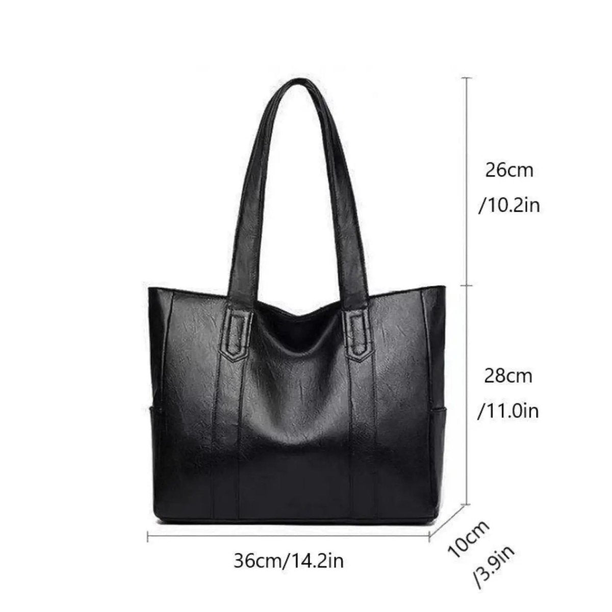 Shoulder Bag In Genuine Leather Vintage Charm Polished Finish