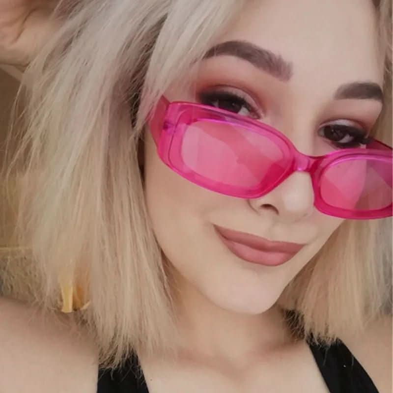 Sluneční brýle NovaVista v retro stylu, obdélníkové, s ochranou UV400 pro ženy