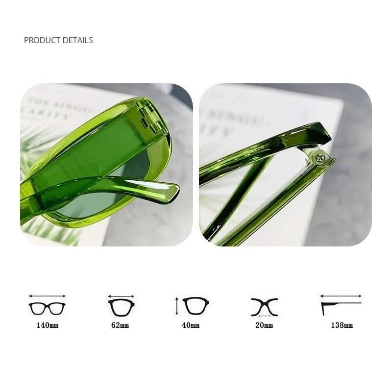 Sluneční brýle NovaVista v retro stylu, obdélníkové, s ochranou UV400 pro ženy