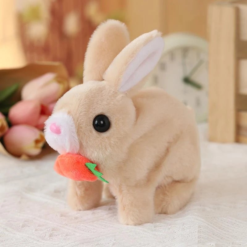 CuddleBloom Brinquedo Realista de Coelho com Movimentos e Sons Realistas para Crianças