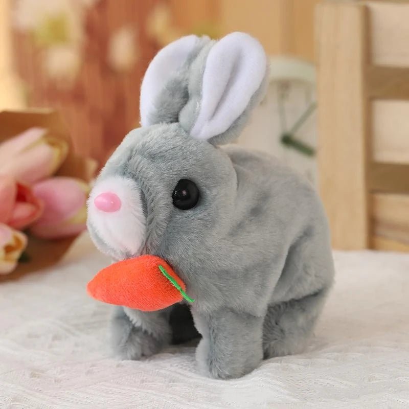 CuddleBloom Brinquedo Realista de Coelho com Movimentos e Sons Realistas para Crianças