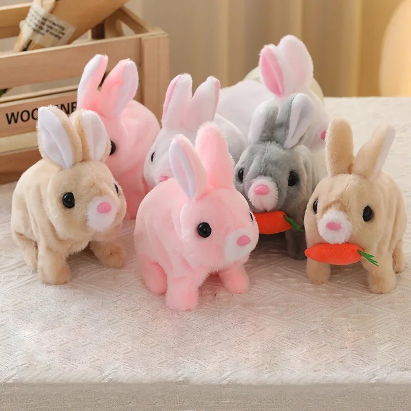 CuddleBloom Brinquedo Realista de Coelho com Movimentos e Sons Realistas para Crianças