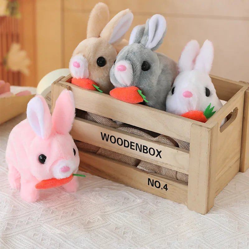 CuddleBloom Brinquedo Realista de Coelho com Movimentos e Sons Realistas para Crianças