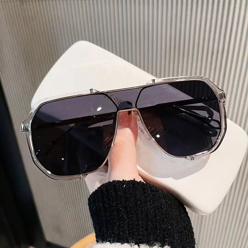 Übergroße quadratische Damen-Sonnenbrille mit UV400-Farbwechselgläsern