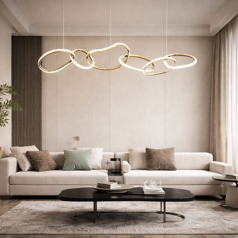 AureaLume Modern elegant ljuskrona för stilfull hemmabelysning