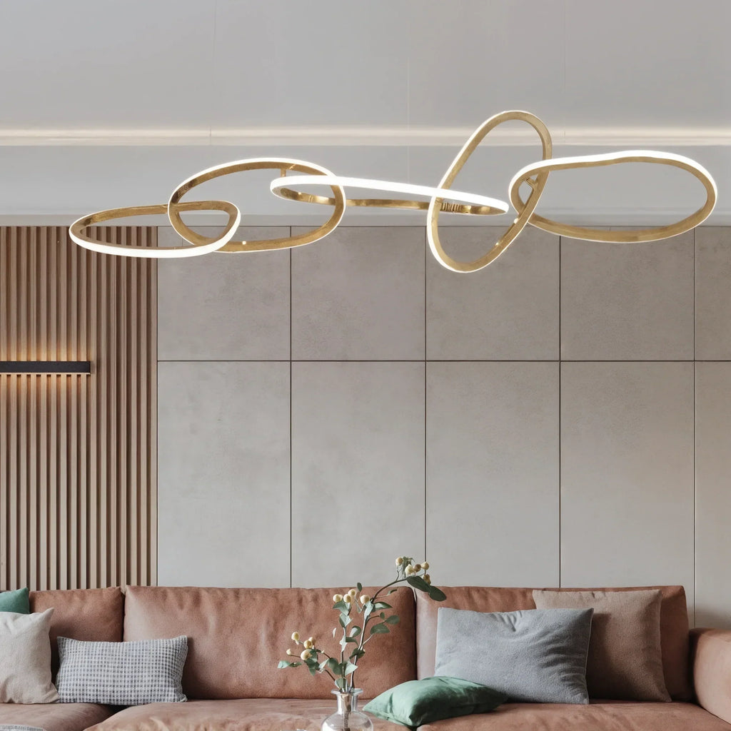 AureaLume Modern elegant ljuskrona för stilfull hemmabelysning