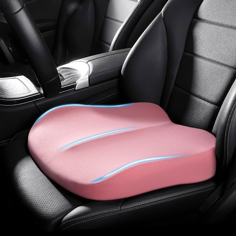 SitSmart Memory Foam Cushion For Ergonomic Car Comfort On Long Drives