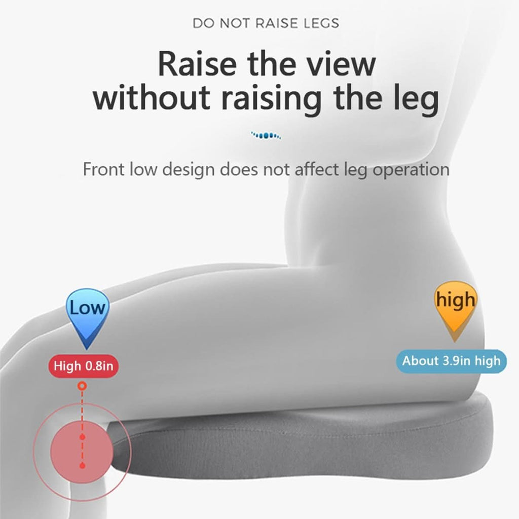 SitSmart Memory Foam Cushion For Ergonomic Car Comfort On Long Drives