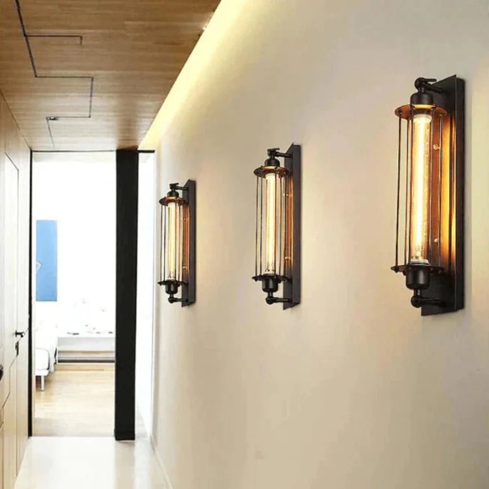 Regalight Warm Vintage Style Wall Light With Classic Metal Finish