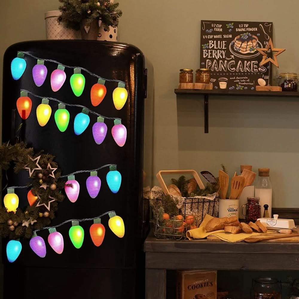 Luminile de Crăciun Magnetice Aurora Luciu Rezistent la Intemperii pentru Oglindă, Decor Festiv pentru Casă