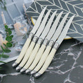 Ivory-Handled Cutlery Set In Stainless Steel 24-Piece For Everyday Dining