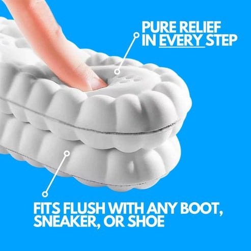Palmilhas NimbusStride CloudBounce 4D para Profissionais em Pé Conforto Durante Todo o Dia