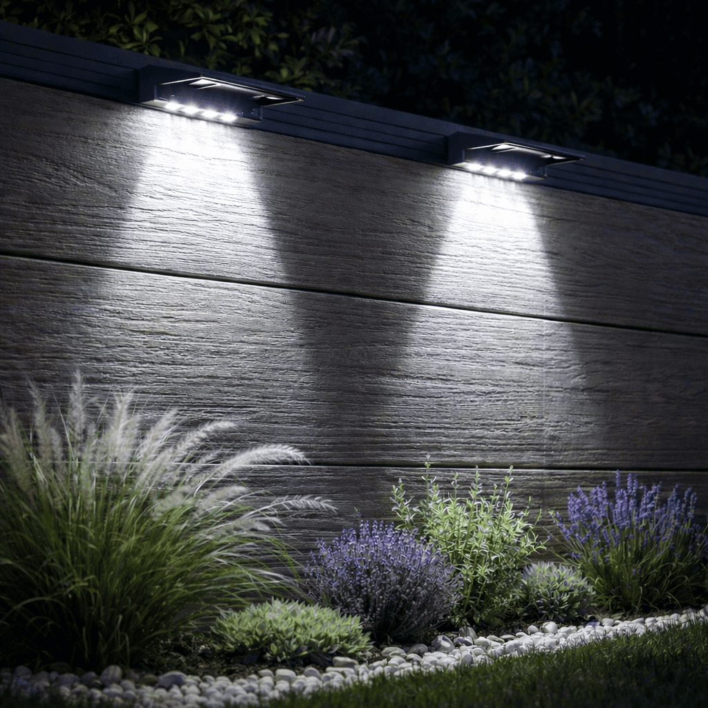 Luz Solar de Pared NovaPath para Exteriores, Brillante y Autosuficiente para Caminos