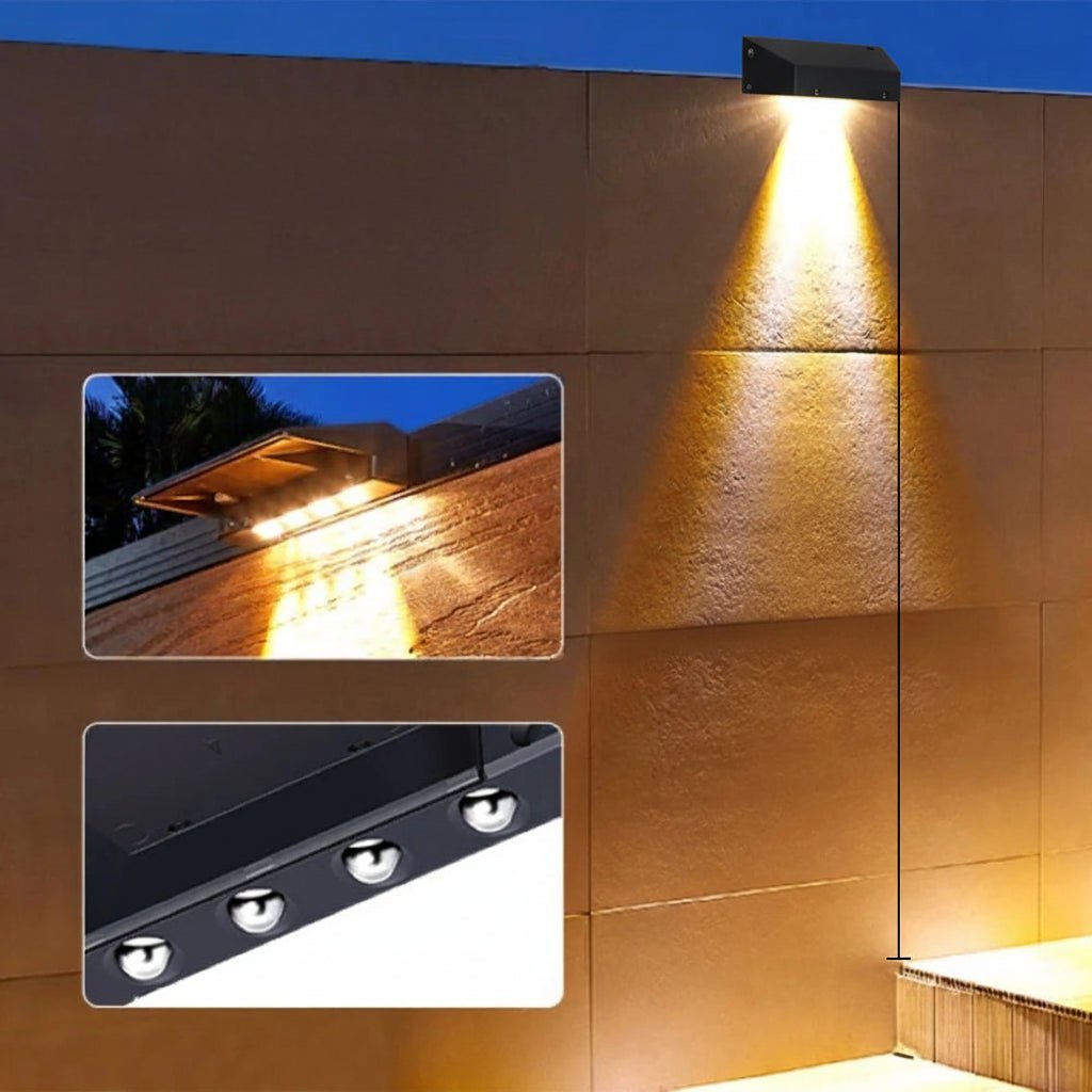 Luz Solar de Pared NovaPath para Exteriores, Brillante y Autosuficiente para Caminos