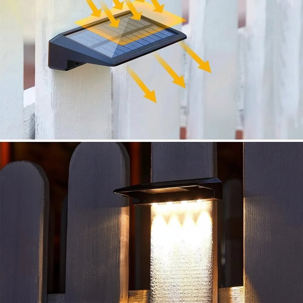 Luz Solar de Pared NovaPath para Exteriores, Brillante y Autosuficiente para Caminos