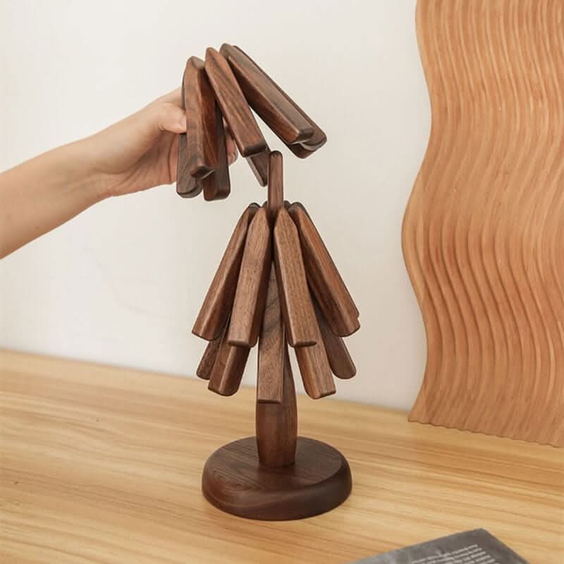 VerroLux Premium Walnut Placemats for Sophisticated Hosts