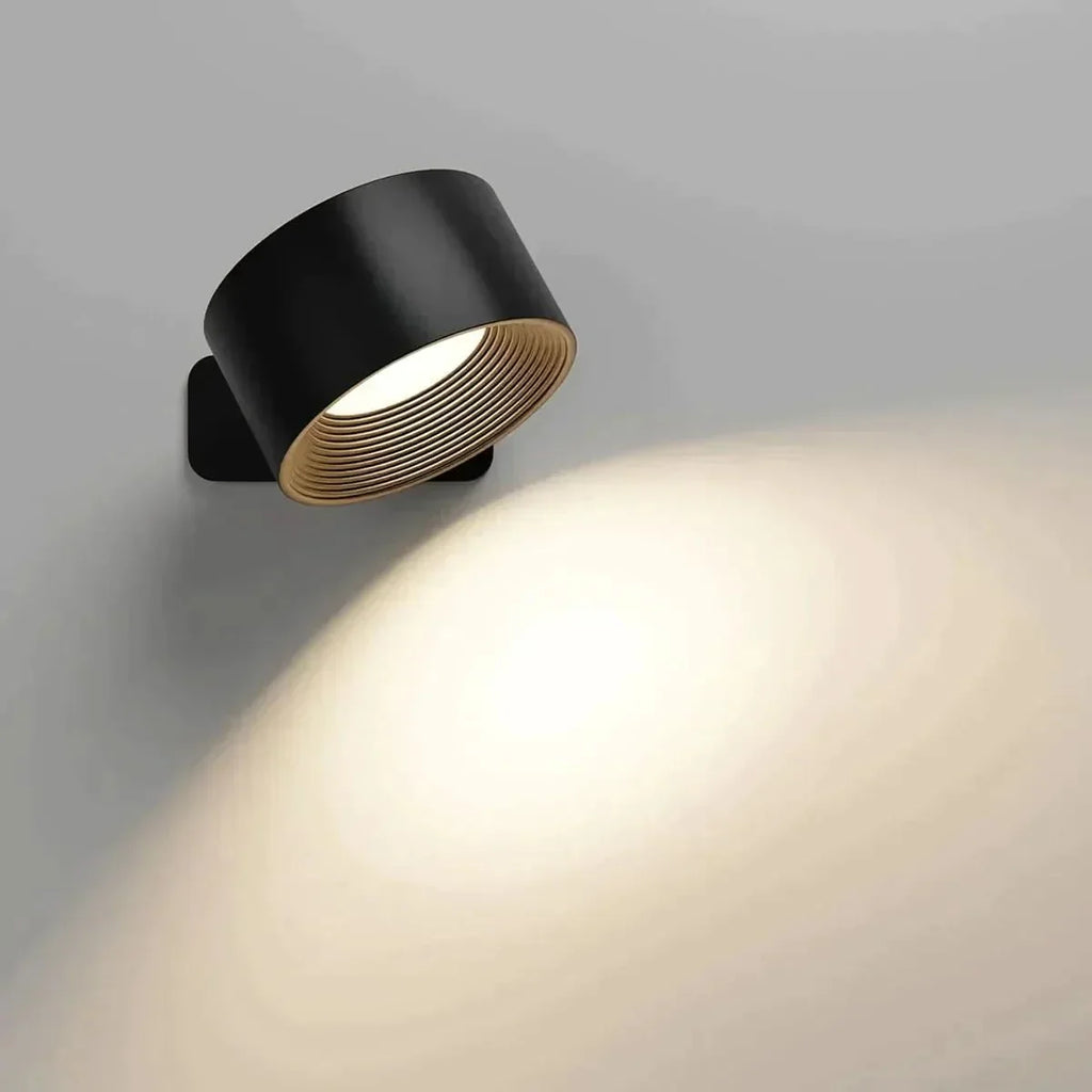 Lámpara de Pared Recargable de 360 Grados con USB Inalámbrico y Tres Modos de Brillo