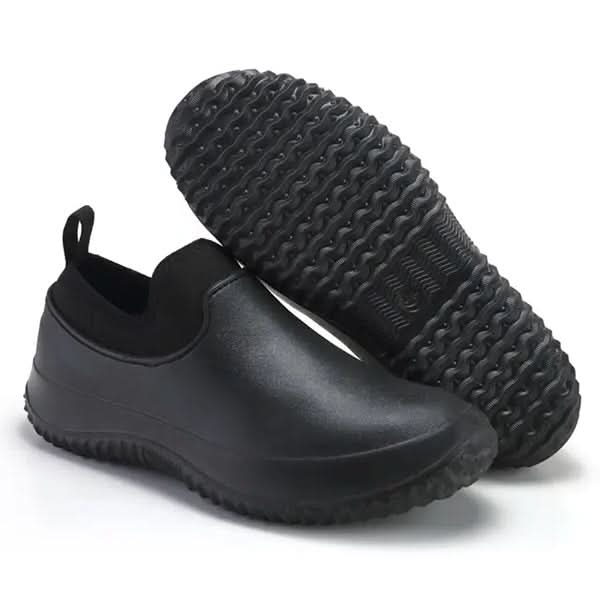 SafeStride Waterproof Slip-On Work Shoes For Comfort And Job Site Protection