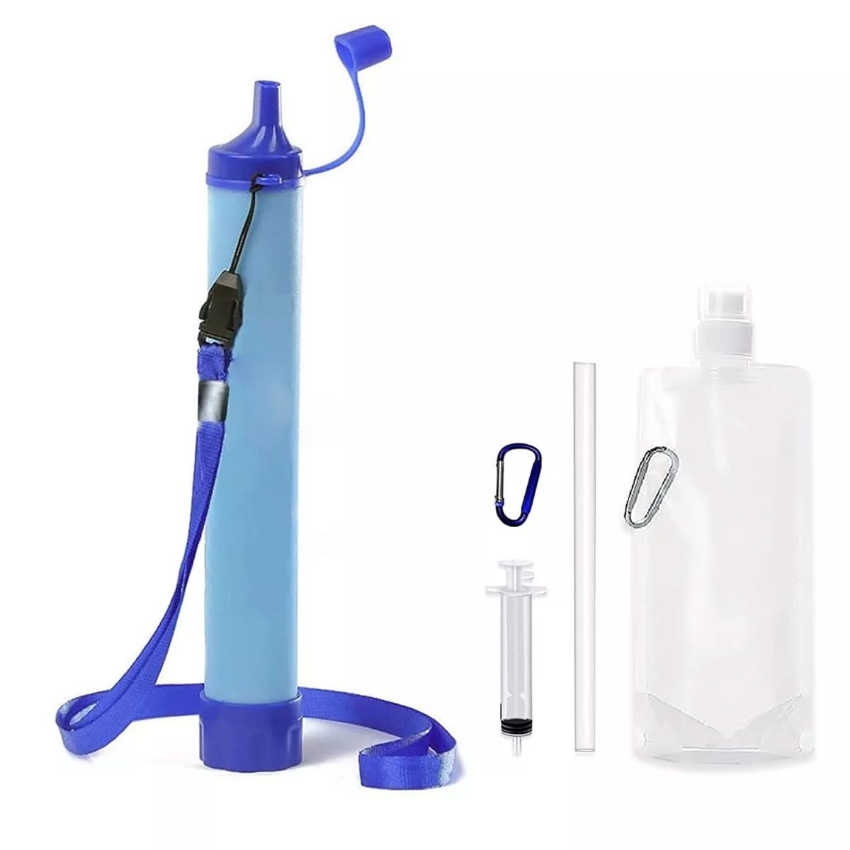 TrailGuard Survival Filter Portable Water Filter For Emergencies Outdoor Adventures