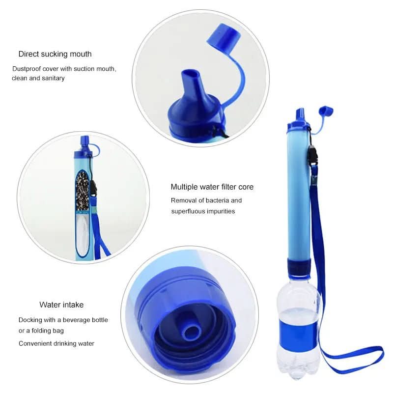 TrailGuard Survival Filter Portable Water Filter For Emergencies Outdoor Adventures