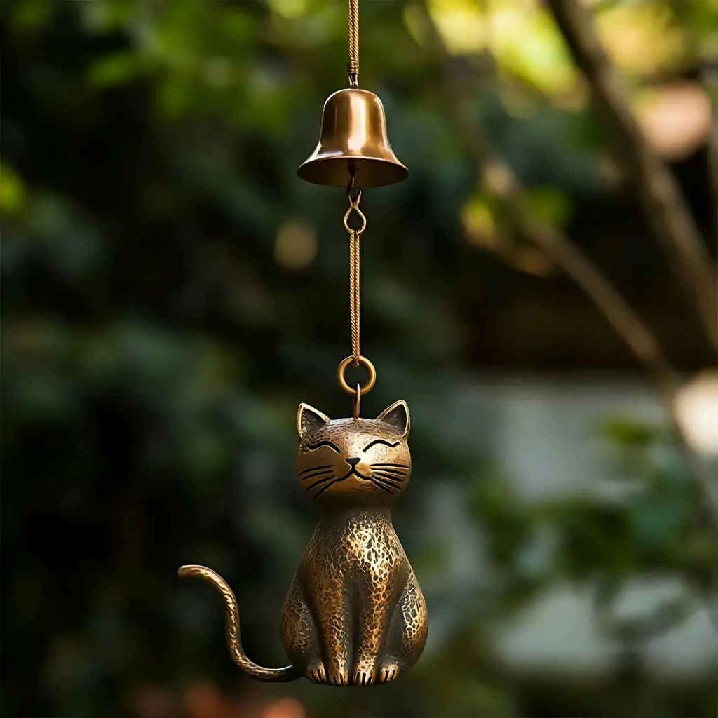 Campanella a vento Copper Paws per gatti per una casa calma e tranquilla