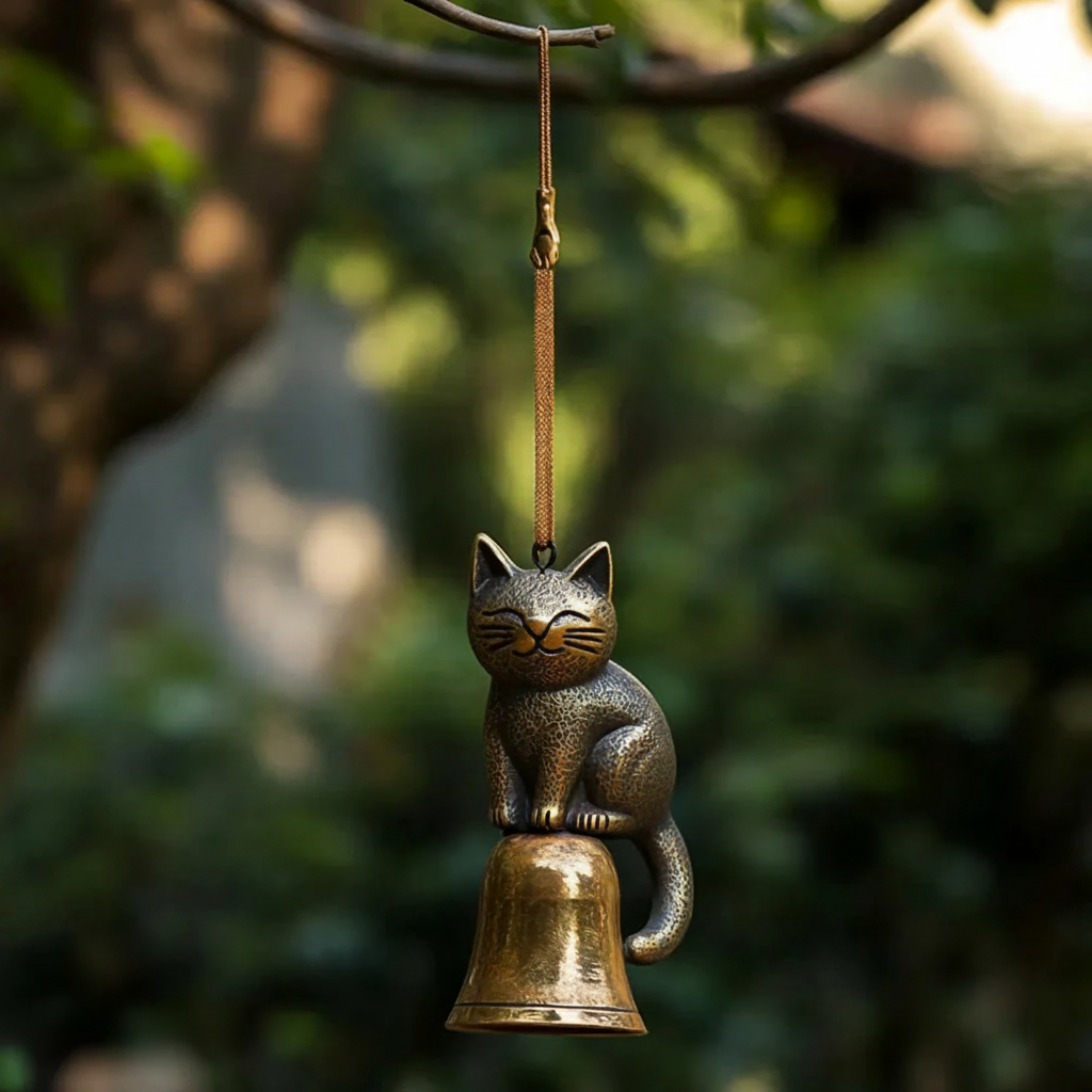 Campanella a vento Copper Paws per gatti per una casa calma e tranquilla