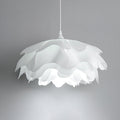 Lustră pendul florală albă FloraNova cu LED pentru decor acasă