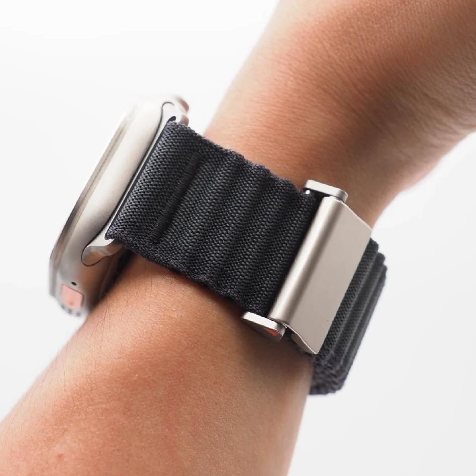 Apple Watch doppellagiges gewebtes Armband für ganztägigen Komfort