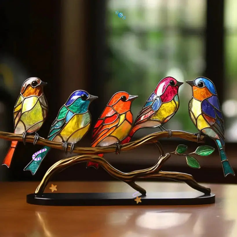 PrismBird Sunlit Window Bird Ornament That Reflects Colorful Light