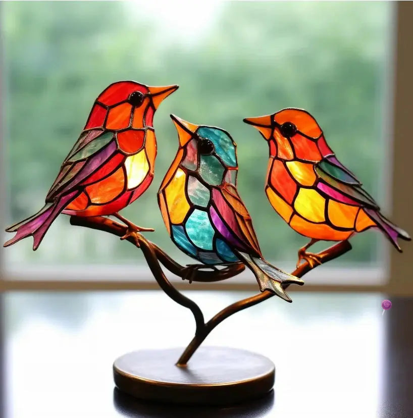 PrismBird Sunlit Window Bird Ornament That Reflects Colorful Light