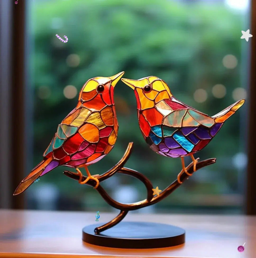 PrismBird Sunlit Window Bird Ornament That Reflects Colorful Light