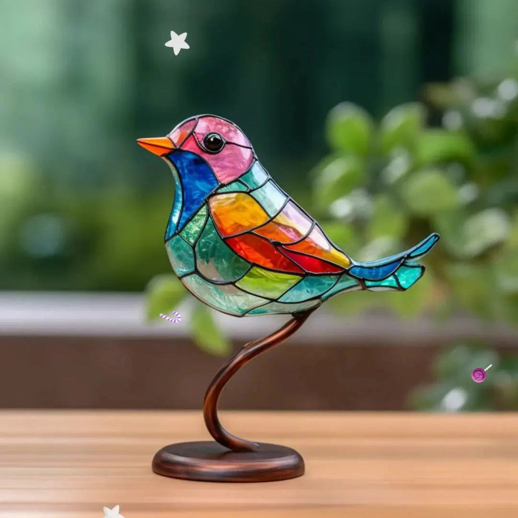 PrismBird Sunlit Window Bird Ornament That Reflects Colorful Light
