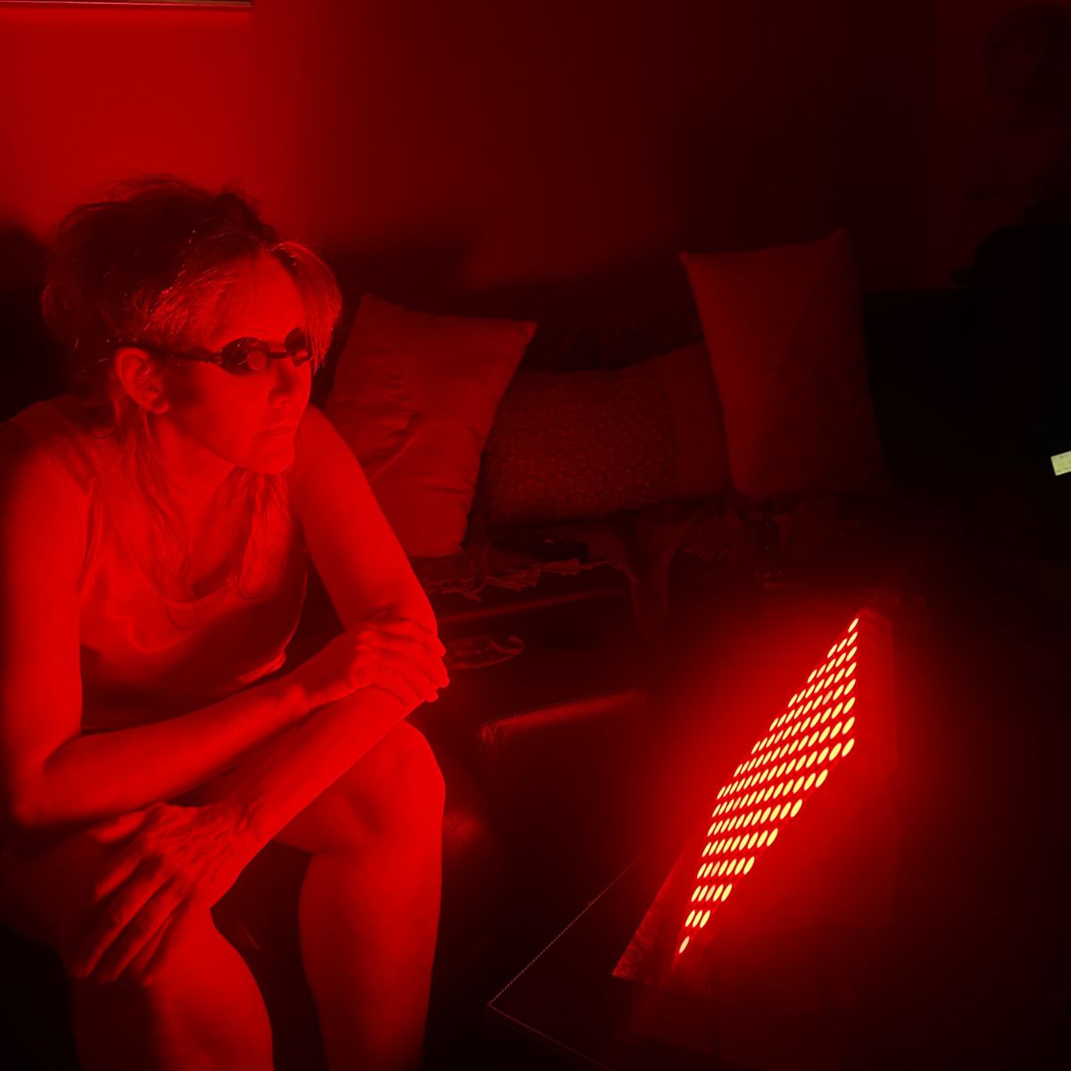 Home Stand Mounted Wellness Panel With Infrared Red Light