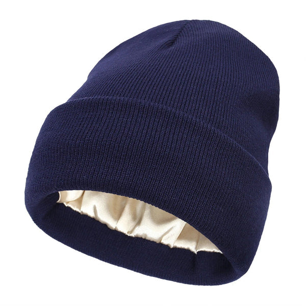Noor Silk Winter Hat – Wool & Silk – Anti-Frizz Hair Protection