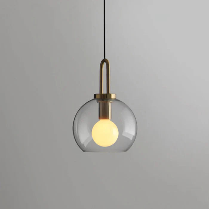 Lustră suspendată Nova Glass Stone pentru spații moderne de luat masa și living ambientale