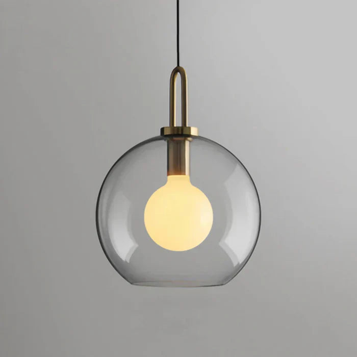 Lustră suspendată Nova Glass Stone pentru spații moderne de luat masa și living ambientale