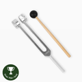 AuroraTone 128Hz Aluminum Alloy Tuning Fork With Mallet For Education And Demonstrations