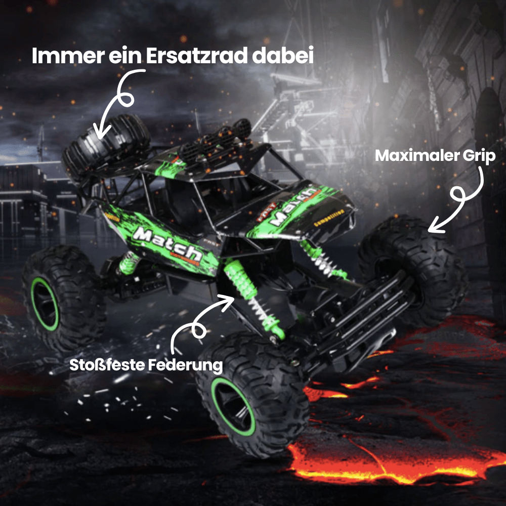 ThunderRidge X4 Rugged Remote-Control Monster Truck For All-Terrain Outdoor Adventures