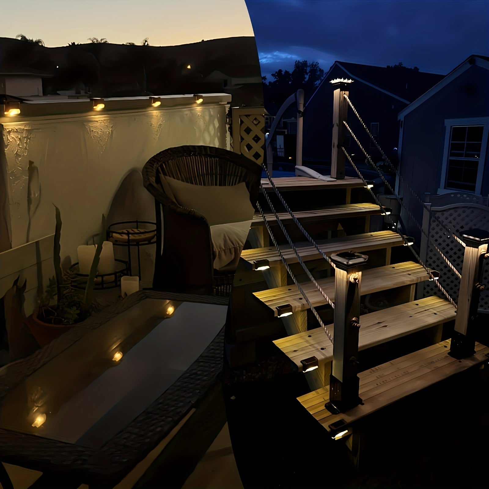 Glimvista 8 stuks zonne-hek- en padverlichting met waterdichte LED's voor tuin