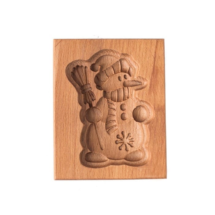 Engraved Wooden Cookie Molds With Pastry Stamps For Gingerbread And Biscuits