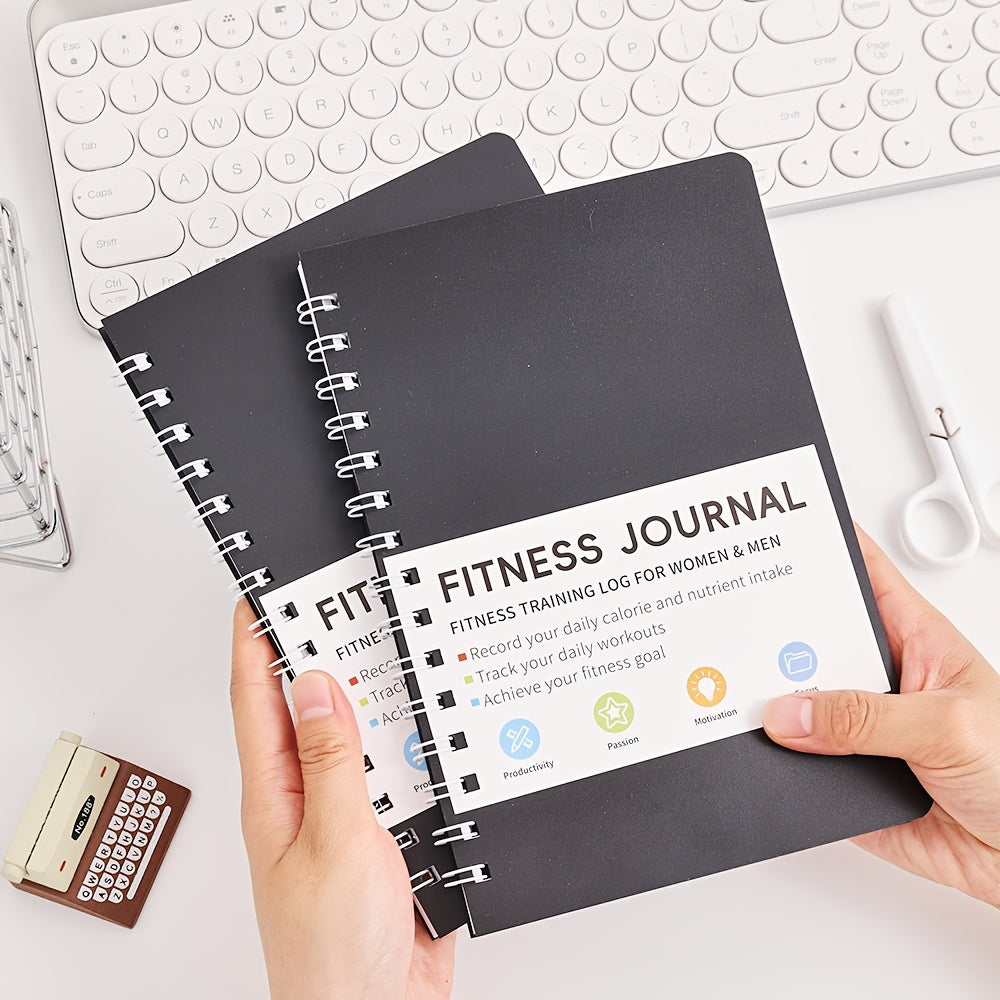 مخطط FitTrack Journal غير المؤرخ لتتبع التمارين والوجبات