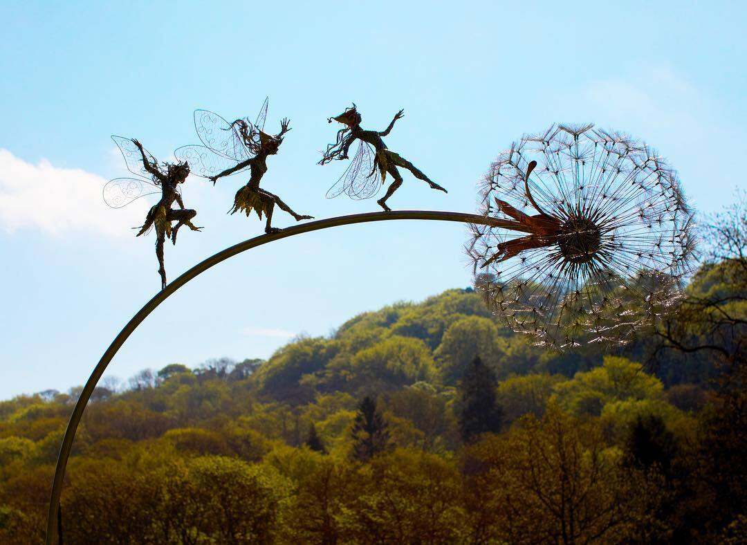 Whimsical Wonderland Garden Decor With Dancing Naughty Spirits