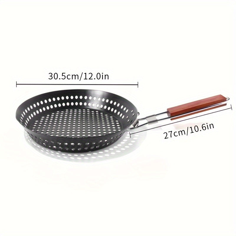 Grillround venkovní litinová pánev pro rovnoměrné grilování