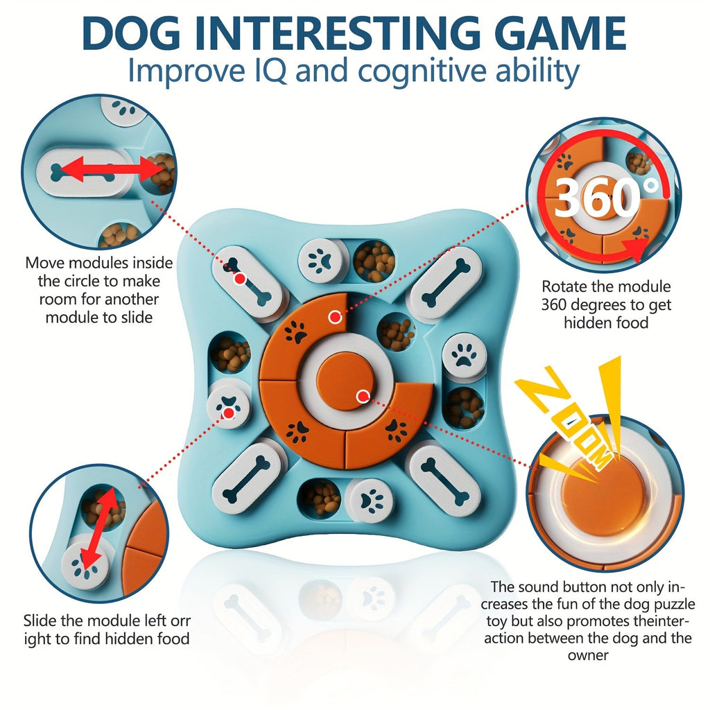 BrainFetch Puzzle Interactivo Alimentador Lento para Perros con IQ