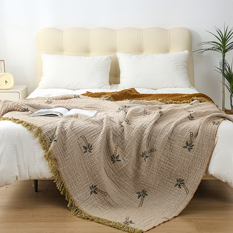 Coperta Tropicrest in Cotone Palm per il Relax Estivo