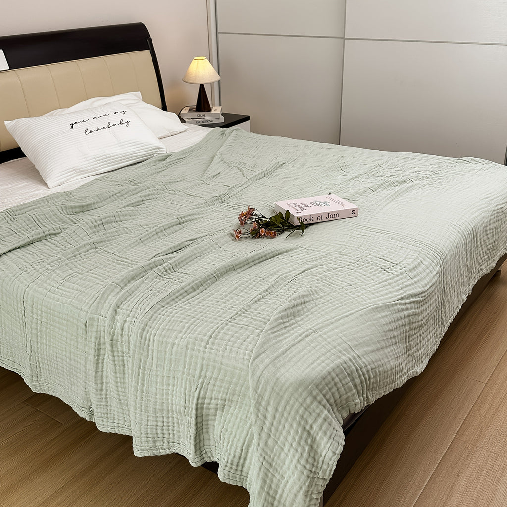 Cotzena Soft Cotton Nap Blanket For Bed Use Everyday