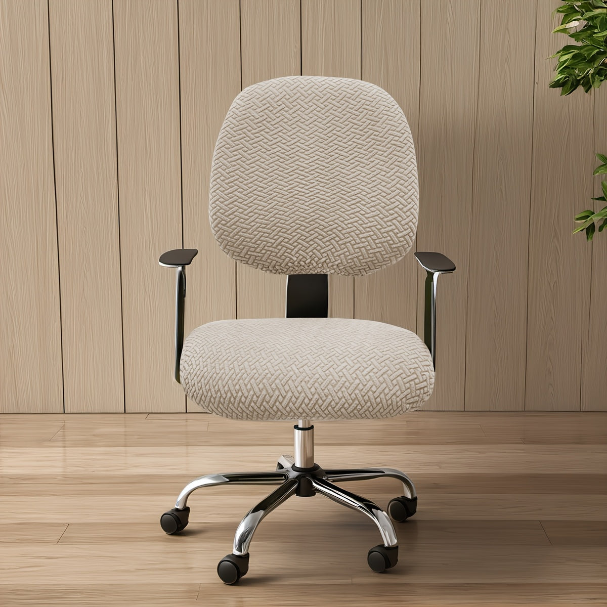 OfficeGuard Elastic Split Chair Back Cover Set For Clean Look